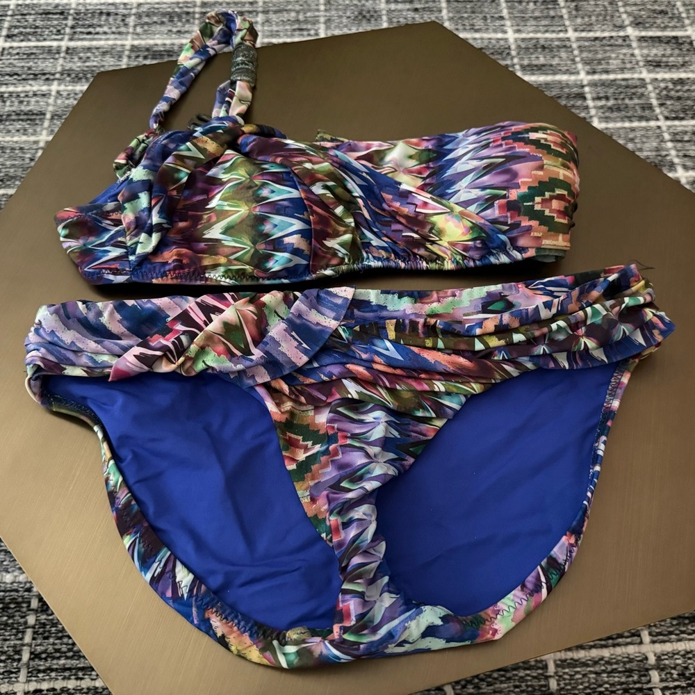 Colorful Patterned Bikini Set